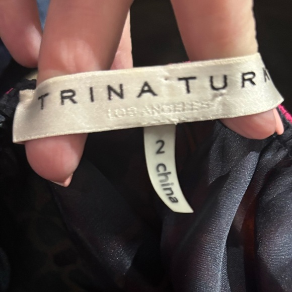 Trina Turk Size 2 Amaris Shangri La Patchwork Off the Shoulder Dress - Picture 3 of 3